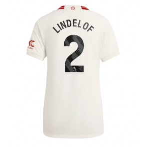 Manchester United Victor Lindelof #2 Replica Third Stadium Shirt for Women 2023-24 Short Sleeve